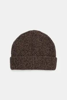 Medicine caciula din amestec de lana culoarea maro imagine