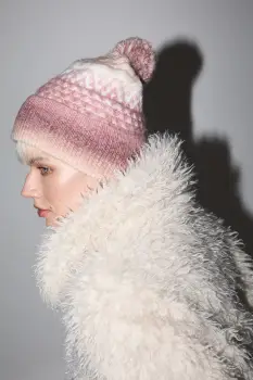 Medicine caciula si esarfa din amestec de lana imagine