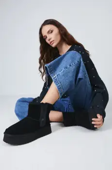 Medicine cizme de iarna culoarea negru imagine