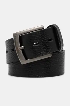 Medicine curea de piele barbati, culoarea negru imagine