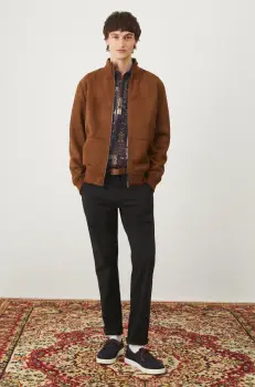 Medicine geaca barbati, culoarea maro, de tranzitie imagine