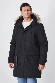 Medicine geaca barbati, culoarea negru, de iarna imagine