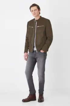 Medicine geaca barbati, culoarea verde, de tranzitie imagine