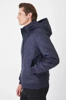 Medicine geaca bomber barbati, culoarea albastru marin, de tranzitie imagine