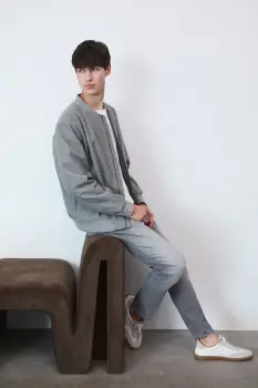 Medicine geaca bomber culoarea gri imagine