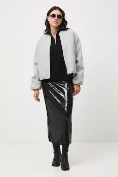 Medicine geaca bomber culoarea gri imagine