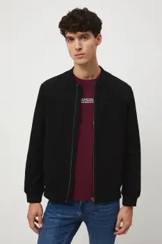 Medicine geaca bomber culoarea negru, de tranzitie imagine