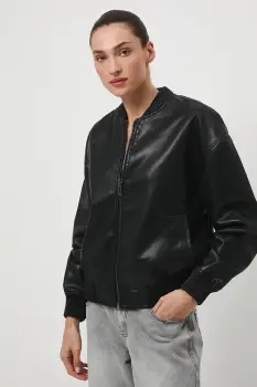 Medicine geaca bomber culoarea negru, de tranzitie imagine