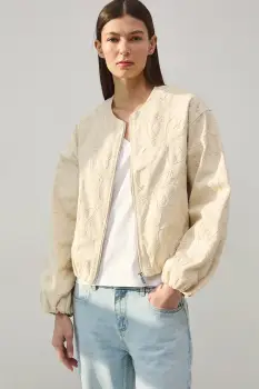 Medicine geaca bomber pentru femei, din bumbac imagine