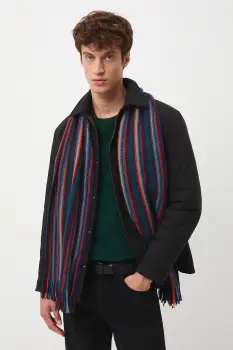 Medicine geaca cu aspect de camasa culoarea negru imagine