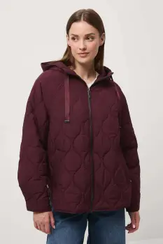 Medicine geaca culoarea bordo, de tranzitie, oversize imagine