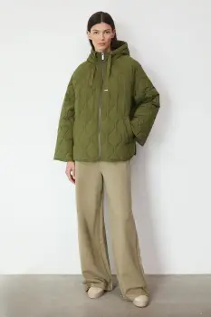 Medicine geaca culoarea verde, de tranzitie, oversize imagine