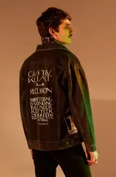 Medicine geaca de blugi din bumbac culoarea negru, de tranzitie imagine