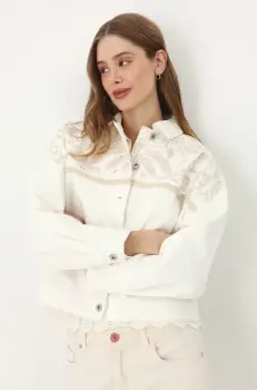 Medicine geaca de blugi din bumbac de tranzitie, oversize imagine