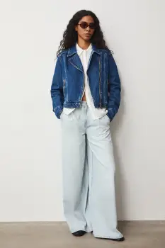 Medicine geaca de blugi pentru femei, din bumbac imagine