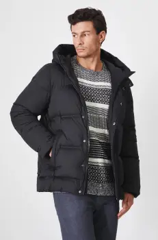 Medicine geaca de puf barbati, culoarea negru, de iarna imagine