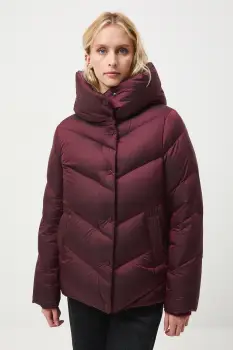 Medicine geaca de puf culoarea bordo imagine