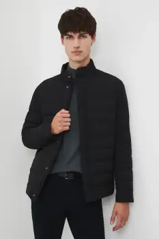 Medicine geaca de puf culoarea negru, de iarna imagine