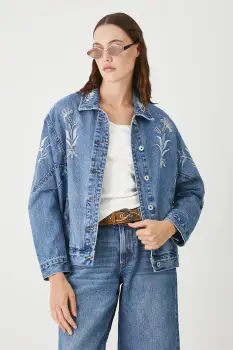 Medicine geaca jeans de tranzitie, oversize imagine