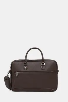 Medicine geanta laptop culoarea maro imagine