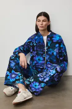 Medicine hanorac cu fermoar, pentru femei, din bumbac imagine