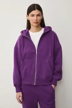 Medicine hanorac cu fermoar si gluga de dama imagine