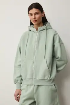 Medicine hanorac cu fermoar si gluga de dama imagine