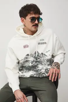 Medicine hanorac cu gluga pentru barbati, din bumbac imagine