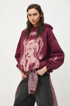 Medicine hanorac cu gluga pentru femei, din bumbac imagine