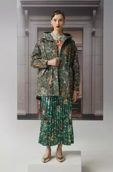 Medicine hanorac femei, culoarea turcoaz, de tranzitie, oversize imagine