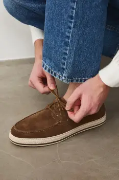 Medicine mocasini barbati din piele intoarsa imagine