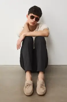 Medicine mocasini pentru barbati, din piele intoarsa imagine