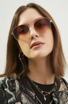 Medicine ochelari de soare femei, culoarea maro imagine