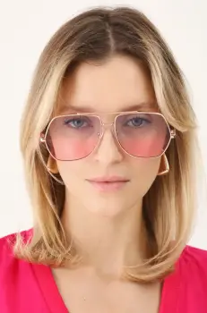 Medicine ochelari de soare femei, culoarea roz imagine