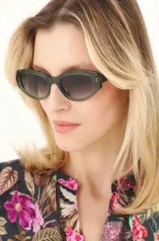 Medicine ochelari de soare femei, culoarea verde imagine