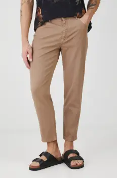 Medicine pantaloni barbati, culoarea maro, drept imagine