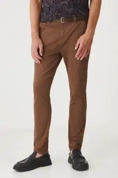 Medicine pantaloni barbati, culoarea maro, mulata imagine