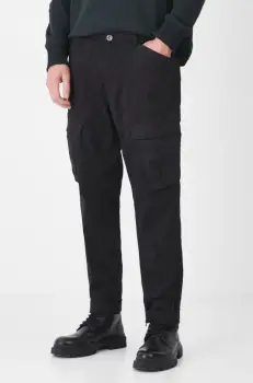 Medicine pantaloni barbati, culoarea negru, drept imagine
