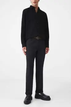 Medicine pantaloni barbati, culoarea negru, drept imagine