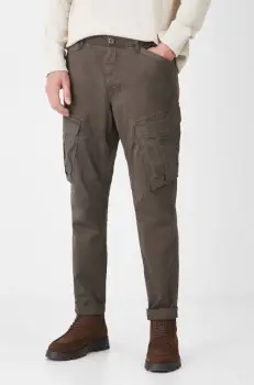 Medicine pantaloni barbati, culoarea verde, drept imagine