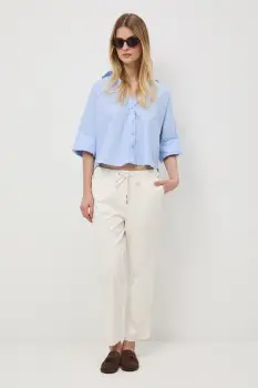 Medicine pantaloni chinos de dama din bumbac cu elastan imagine