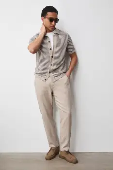 Medicine pantaloni chinos pentru barbati, cu in imagine