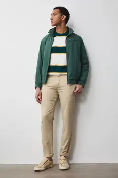 Medicine pantaloni chinos pentru barbati, din bumbac cu elastan imagine