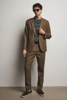 Medicine pantaloni chinos pentru barbati, din lana imagine