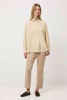 Medicine pantaloni chinos pentru femei, din bumbac cu elastan imagine