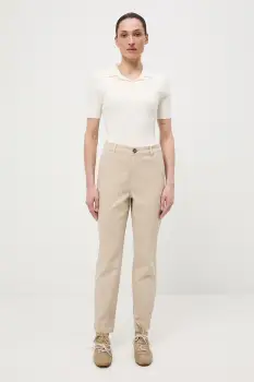 Medicine pantaloni chinos pentru femei, din bumbac cu elastan imagine