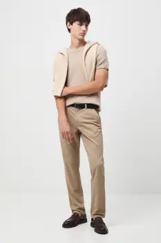 Medicine pantaloni culoarea bej imagine