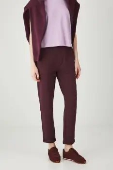 Medicine pantaloni culoarea bordo, uni imagine