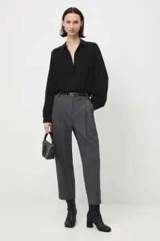 Medicine pantaloni culoarea gri imagine