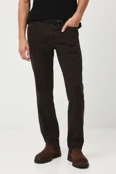 Medicine pantaloni culoarea maro, drept imagine